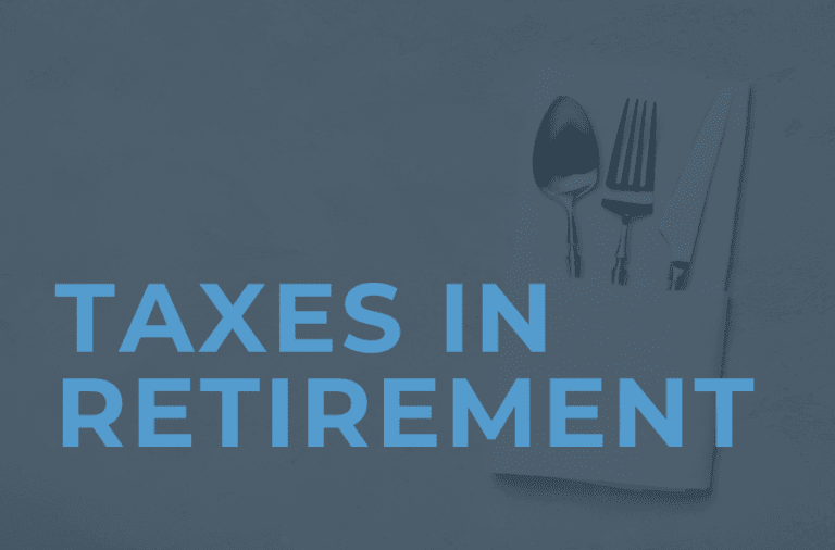 Taxes In Retirement Upcoming Event with flatware table setting
