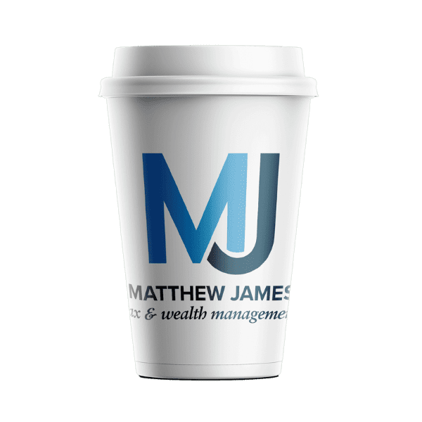 Matthew James Tax & Wealth Management coffee cup