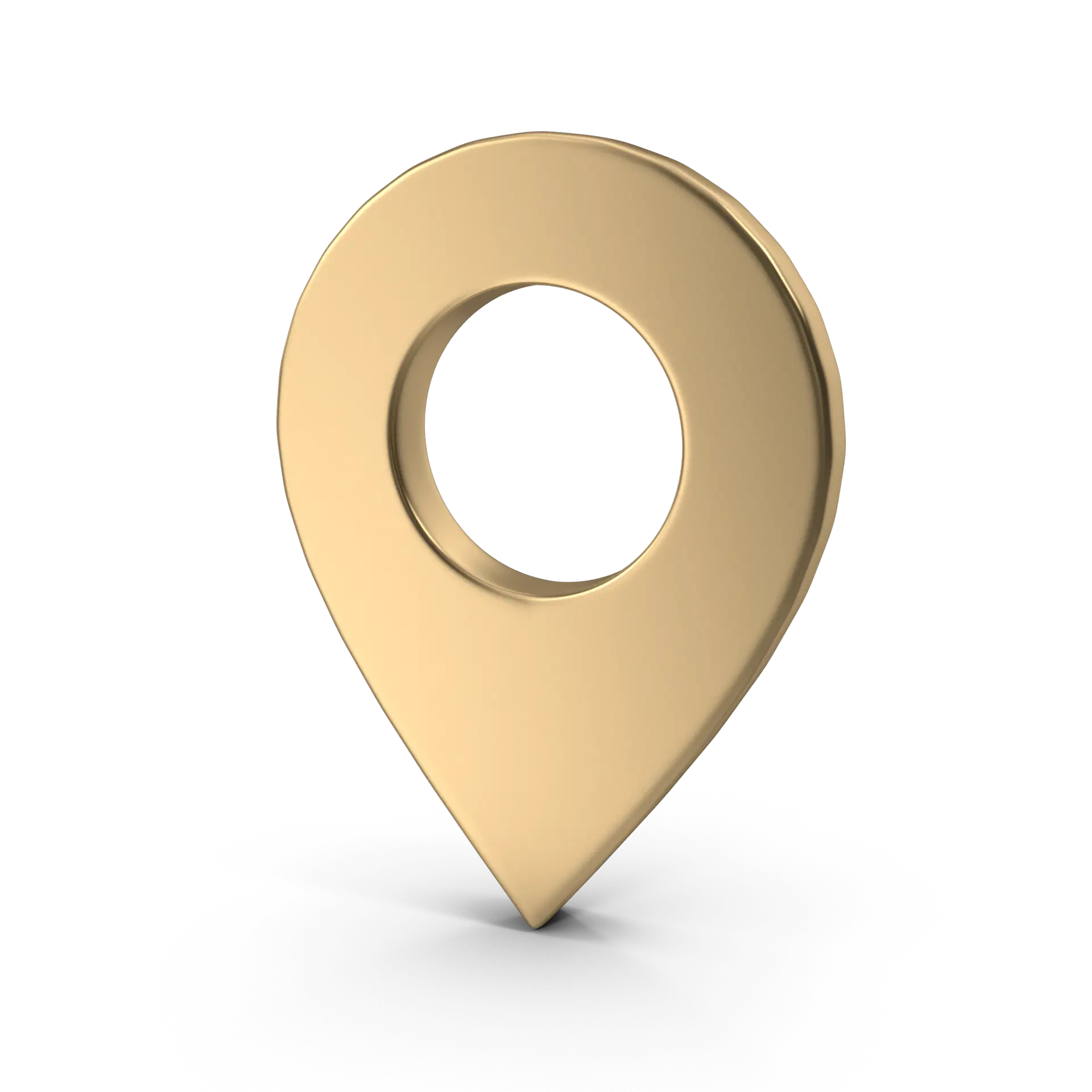 Gold 3D map marker